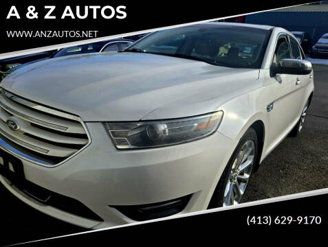 2013 Ford Taurus for sale at A & Z AUTOS in Westfield MA