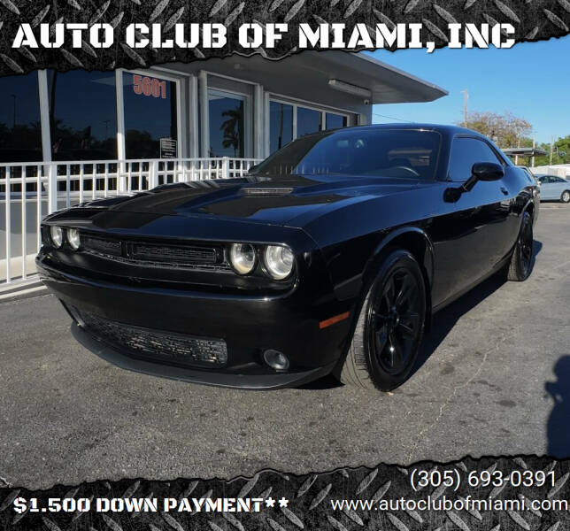 2016 Dodge Challenger for sale at AUTO CLUB OF MIAMI, INC in Miami FL