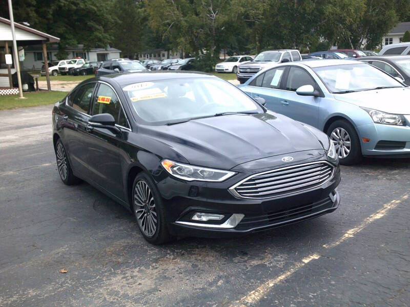 2017 Ford Fusion for sale at LAKESIDE MOTORS LLC in Houghton Lake MI