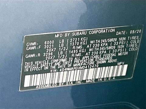 2021 Subaru Ascent Touring