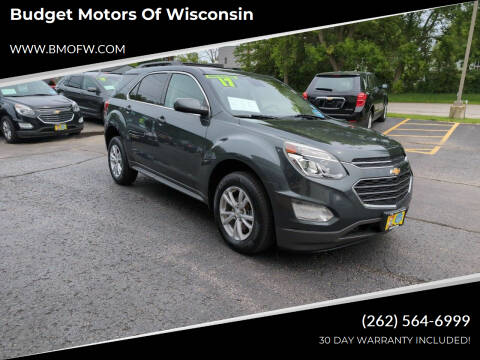 2017 Chevrolet Equinox for sale at Budget Motors of Wisconsin in Racine WI