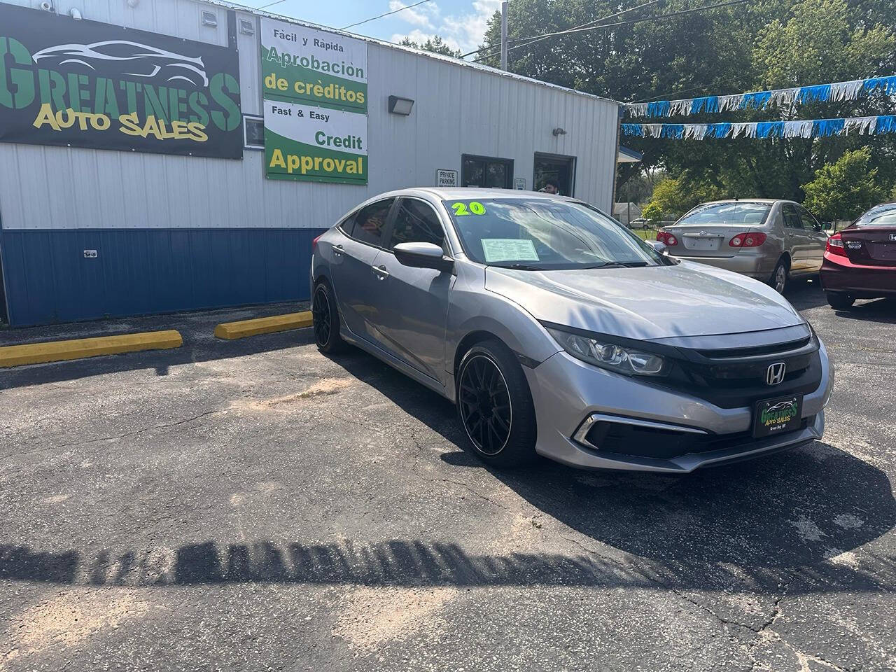 2020 Honda Civic for sale at GREATNESS AUTO SALES in Green Bay, WI