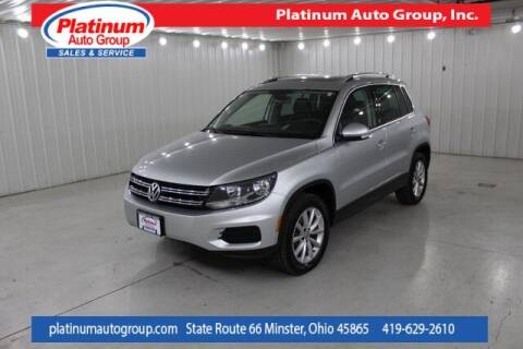 2017 Volkswagen Tiguan for sale at Platinum Auto Group Inc. in Minster OH