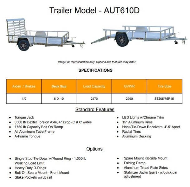 2025 Sport Haven 6x10 3K Utility for sale at Smart Choice 61 Trailers - Sport Haven in Shoemakersville PA