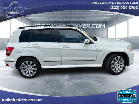 2010 Mercedes-Benz GLK for sale at Unlimited Auto Sales in Denver CO