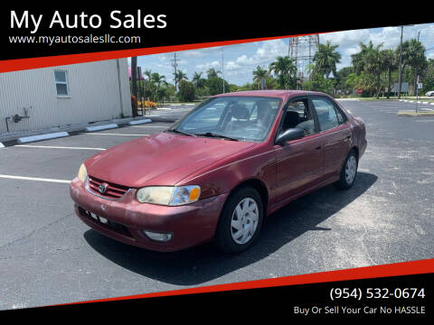 2001 Toyota Corolla for sale at My Auto Sales in Margate FL