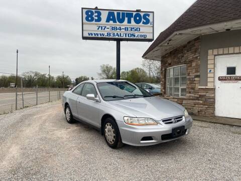 2002 Honda Accord for sale at 83 Autos in York PA