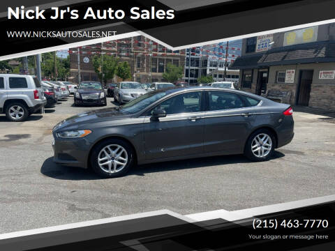 2016 Ford Fusion for sale at Nick Jr's Auto Sales in Philadelphia PA