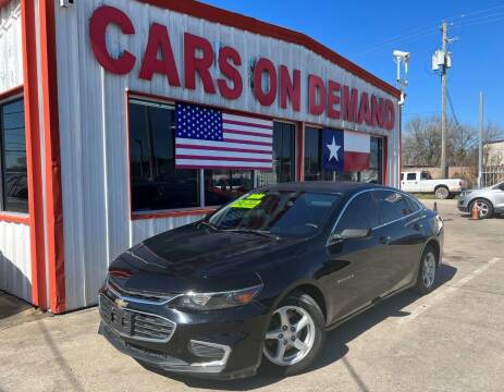 2016 Chevrolet Malibu for sale at Cars On Demand 2 in Pasadena TX