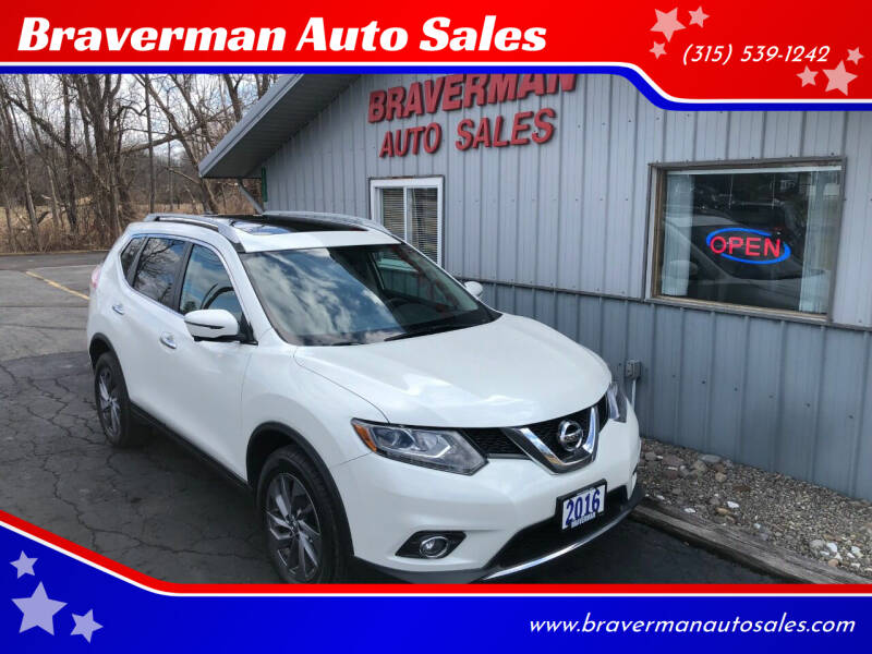 2016 Nissan Rogue for sale at Braverman Auto Sales in Waterloo NY