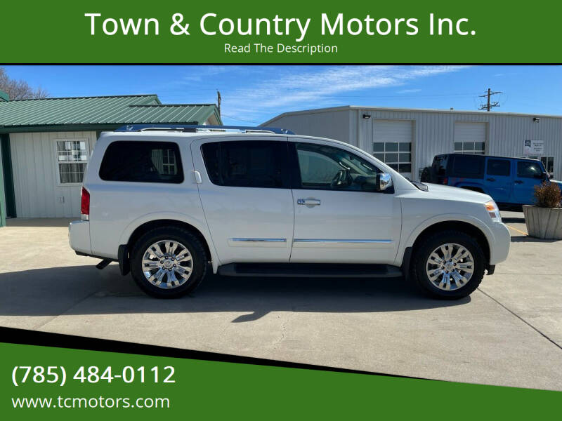 2015 Nissan Armada for sale at Town & Country Motors Inc. in Meriden KS