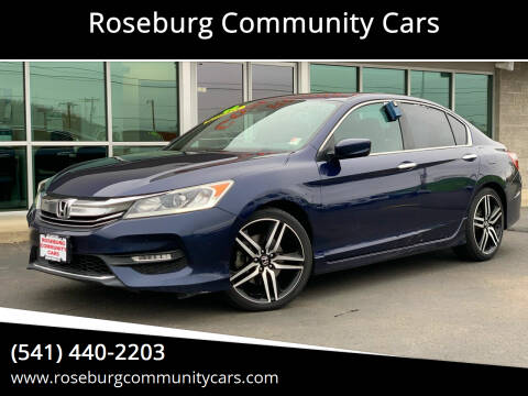 2016 Honda Accord for sale at Roseburg Community Cars in Roseburg OR