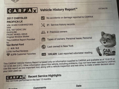 2017 Chrysler Pacifica LX
