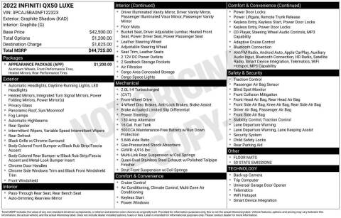 2022 Infiniti QX50 Luxe