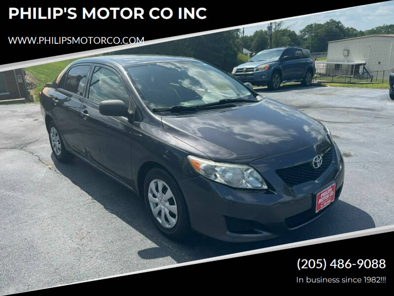 2010 Toyota Corolla for sale at PHILIP'S MOTOR CO INC in Haleyville AL
