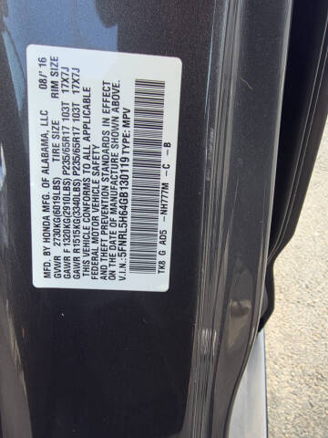 2016 Honda Odyssey EX-L