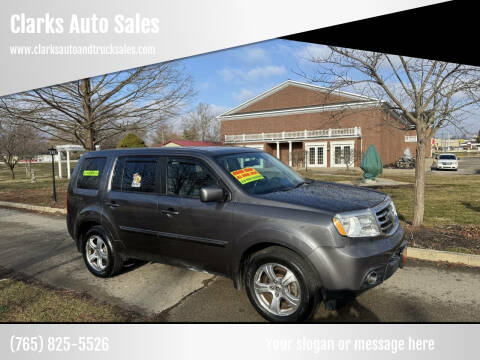 2014 Honda Pilot for sale at Clarks Auto Sales in Connersville IN
