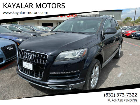 2011 Audi Q7 for sale at KAYALAR MOTORS in Houston TX