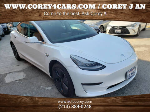 2018 Tesla Model 3 for sale at WWW.COREY4CARS.COM / COREY J AN in Los Angeles CA