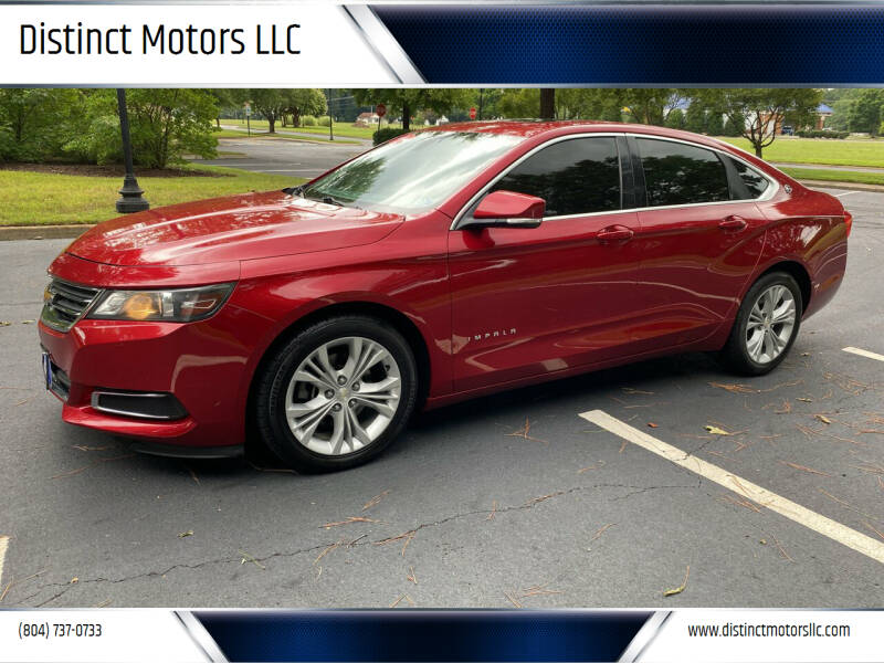 2014 Chevrolet Impala for sale at Distinct Motors LLC in Mechanicsville VA
