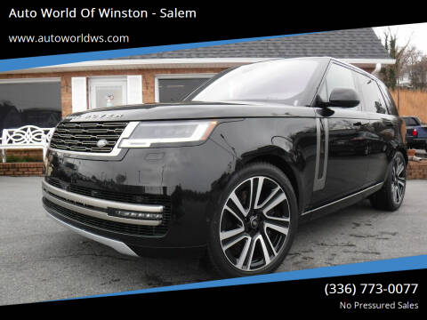 2023 Land Rover Range Rover for sale at Auto World Of Winston - Salem in Winston Salem NC