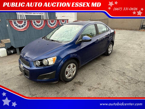 2013 Chevrolet Sonic for sale at PUBLIC AUTO AUCTION ESSEX MD in Essex MD