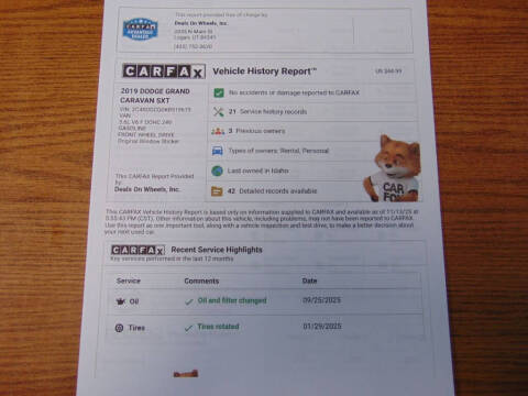 2019 Dodge Grand Caravan SXT