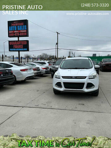 2016 Ford Escape for sale at PRISTINE AUTO SALES INC in Pontiac MI