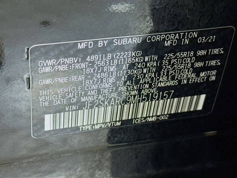 2021 Subaru Forester Sport