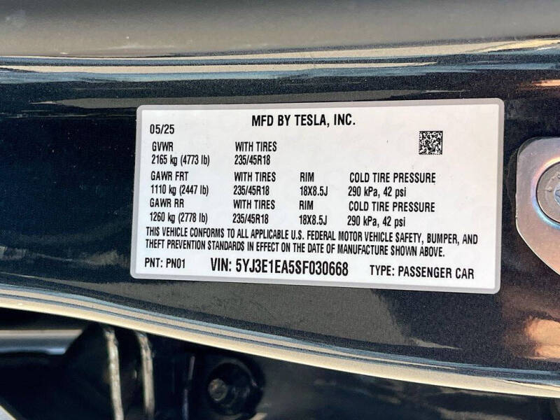 2025 Tesla Model 3 Long Range