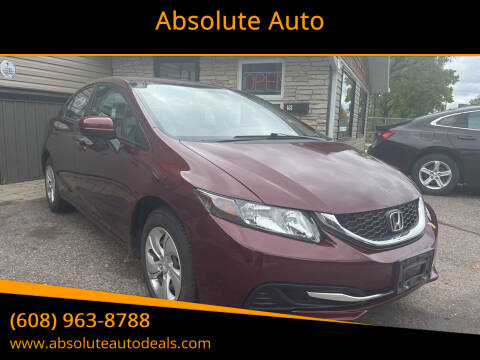 2015 Honda Civic for sale at Absolute Auto in Baraboo WI