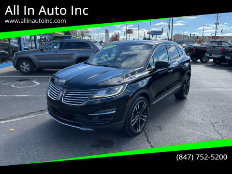 2018 Lincoln MKC for sale at All In Auto Inc in Palatine IL