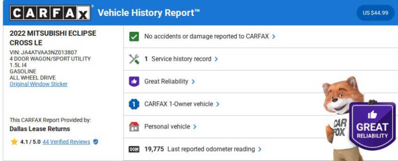 2022 Mitsubishi Eclipse Cross LE