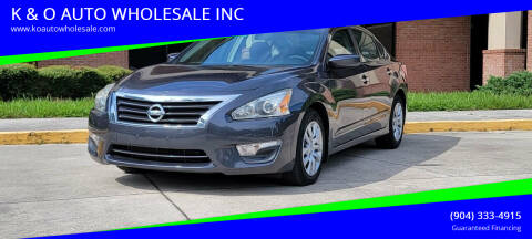 2013 Nissan Altima for sale at K & O AUTO WHOLESALE INC in Jacksonville FL