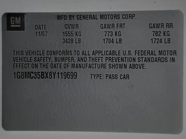 2008 Saturn SKY