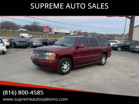 2001 GMC Yukon XL for sale at SUPREME AUTO SALES in Grandview MO