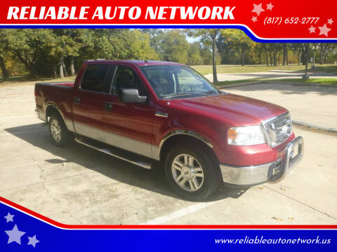 2008 Ford F-150 for sale at RELIABLE AUTO NETWORK in Arlington TX