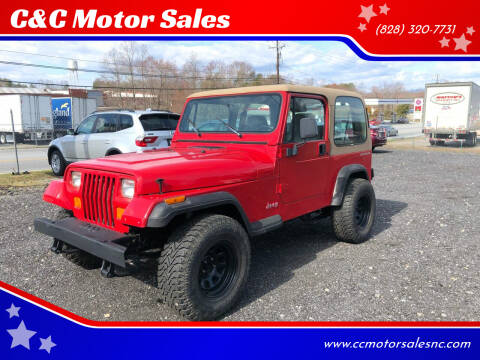 1995 Jeep Wrangler for sale at C&C Motor Sales LLC in Hudson NC