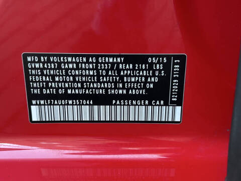 2015 Volkswagen Golf R 4Motion