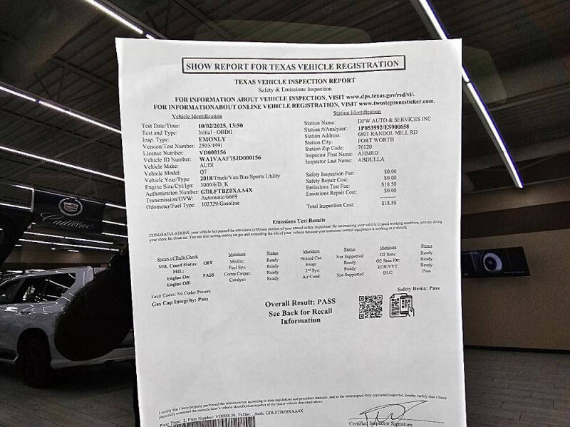 2018 Audi Q7 3.0T quattro Prestige