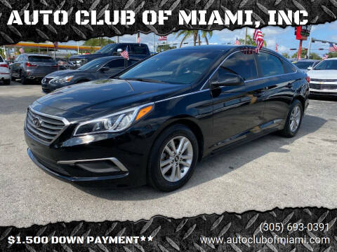 2017 Hyundai Sonata for sale at AUTO CLUB OF MIAMI, INC in Miami FL