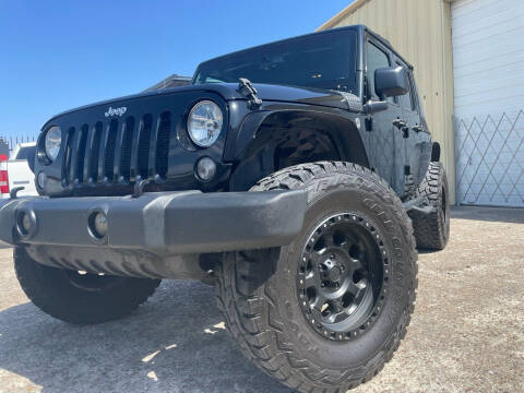 2018 Jeep Wrangler JK Unlimited for sale at TWIN CITY MOTORS in Houston TX