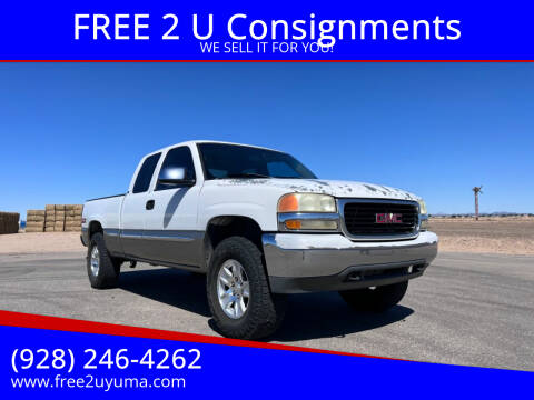 1999 GMC Sierra 1500 for sale at FREE 2 U Consignments in Yuma AZ