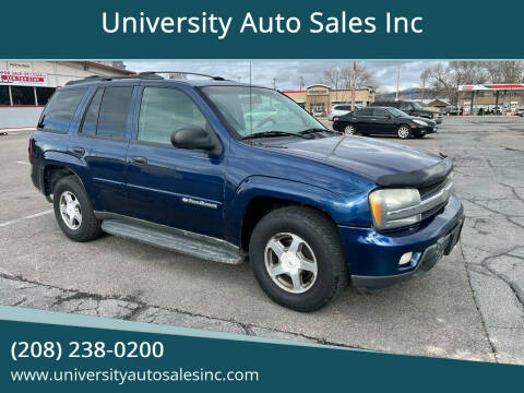 2003 Chevrolet TrailBlazer for sale at University Auto Sales Inc in Pocatello ID