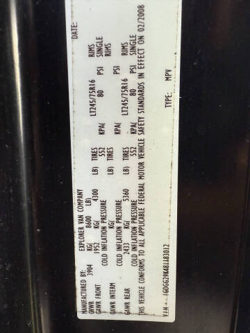 2008 GMC Savana 2500