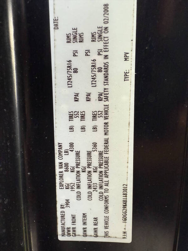 2008 GMC Savana 2500