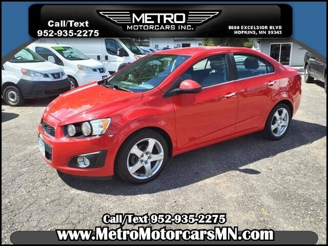2015 Chevrolet Sonic for sale at Metro Motorcars Inc in Hopkins MN
