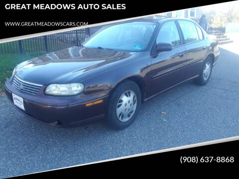 1999 Chevrolet Malibu for sale at GREAT MEADOWS AUTO SALES in Great Meadows NJ