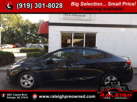 2018 Chevrolet Cruze for sale at Raleigh Pre-Owned in Raleigh NC