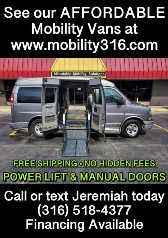 2007 GMC Savana for sale at Affordable Mobility Solutions, LLC - Mobility/Wheelchair Accessible Inventory-Wichita in Wichita KS